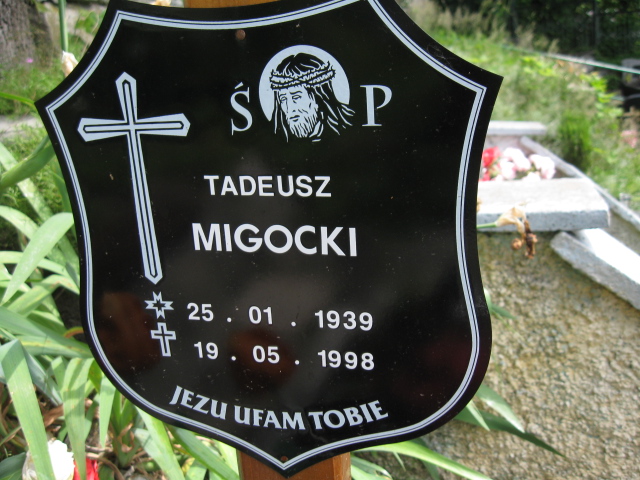 Tadeusz Migocki 1939 Duszniki Zdrój - Grobonet - Wyszukiwarka osób pochowanych