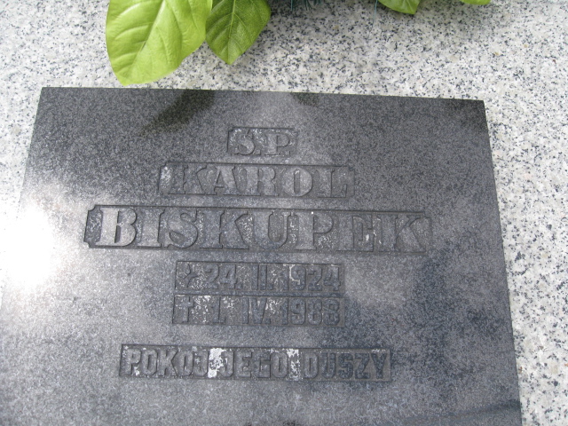 Karol Biskupek 1924 Duszniki Zdrój - Grobonet - Wyszukiwarka osób pochowanych