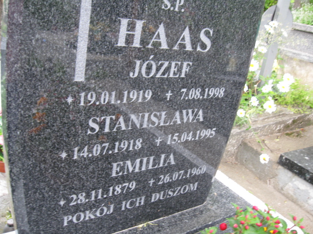 Józef Haas 1919 Duszniki Zdrój - Grobonet - Wyszukiwarka osób pochowanych