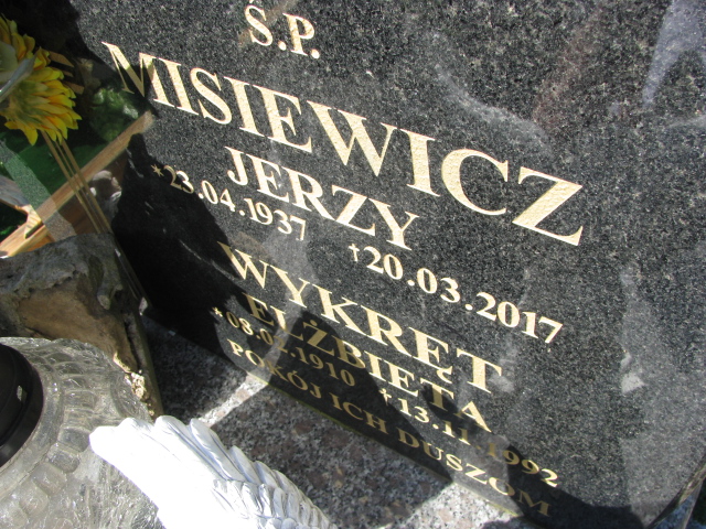 Jerzy Misiewicz 1937 Duszniki Zdrój - Grobonet - Wyszukiwarka osób pochowanych