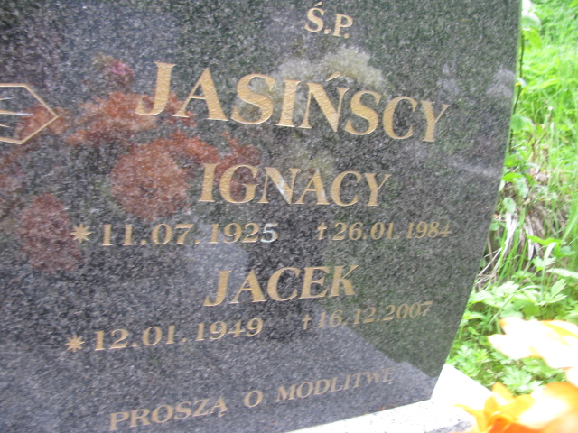 Jacek Jasiński 1949 Duszniki Zdrój - Grobonet - Wyszukiwarka osób pochowanych
