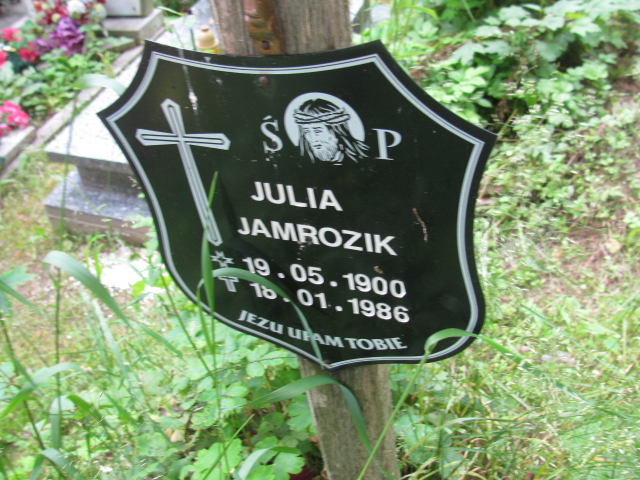 Julia Jamrozik 1900 Duszniki Zdrój - Grobonet - Wyszukiwarka osób pochowanych