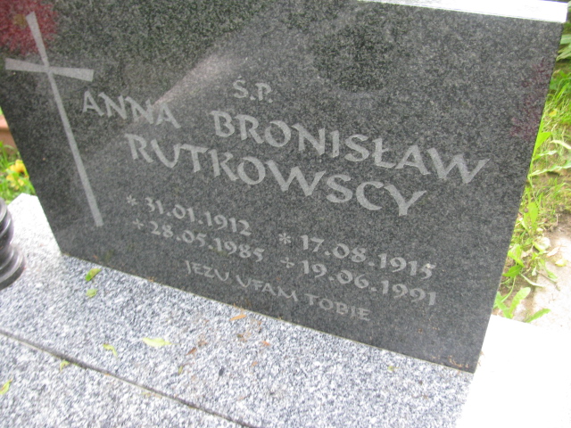 Anna Rutkowska 1912 Duszniki Zdrój - Grobonet - Wyszukiwarka osób pochowanych