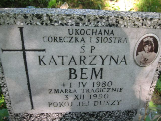 Katarzyna Bem 1980 Duszniki Zdrój - Grobonet - Wyszukiwarka osób pochowanych