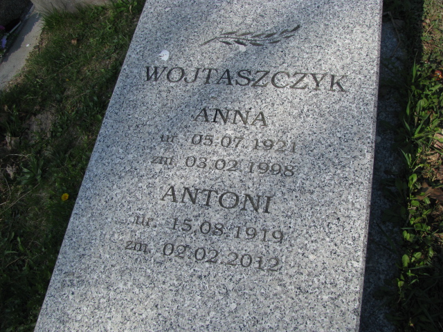 Anna Wojtaszczyk 1921 Duszniki Zdrój - Grobonet - Wyszukiwarka osób pochowanych