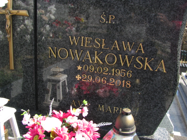 Wiesława Nowakowska 1956 Duszniki Zdrój - Grobonet - Wyszukiwarka osób pochowanych