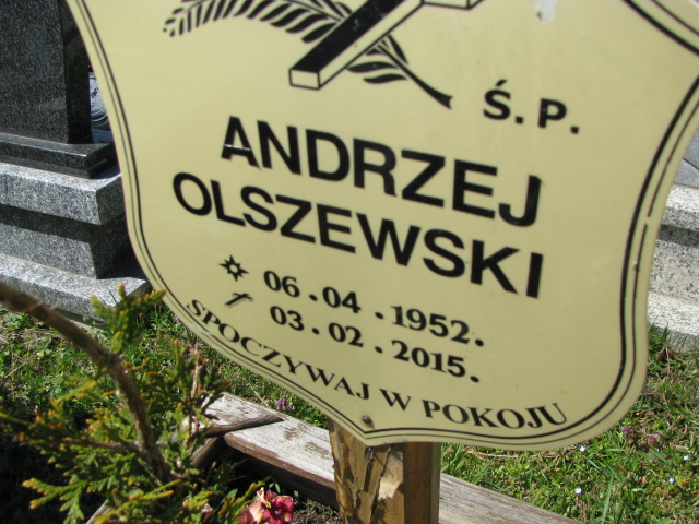 Andrzej Olszewski 1952 Duszniki Zdrój - Grobonet - Wyszukiwarka osób pochowanych