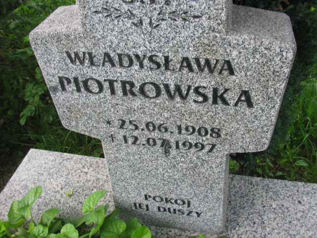 Władysława Piotrowska 1908 Duszniki Zdrój - Grobonet - Wyszukiwarka osób pochowanych
