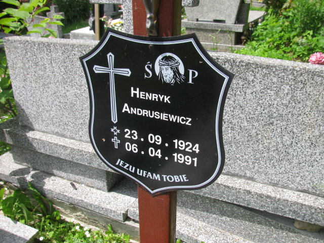 Henryk Andrusiewicz 1924 Duszniki Zdrój - Grobonet - Wyszukiwarka osób pochowanych