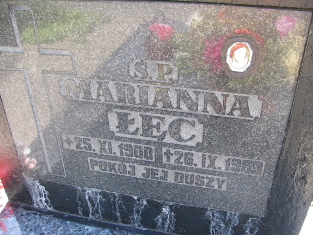 Marianna Łęc 1900 Duszniki Zdrój - Grobonet - Wyszukiwarka osób pochowanych