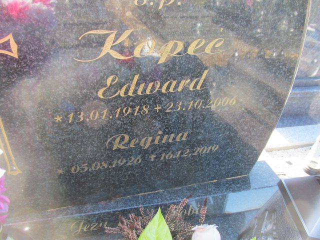 Regina Kopeć 1926 Duszniki Zdrój - Grobonet - Wyszukiwarka osób pochowanych